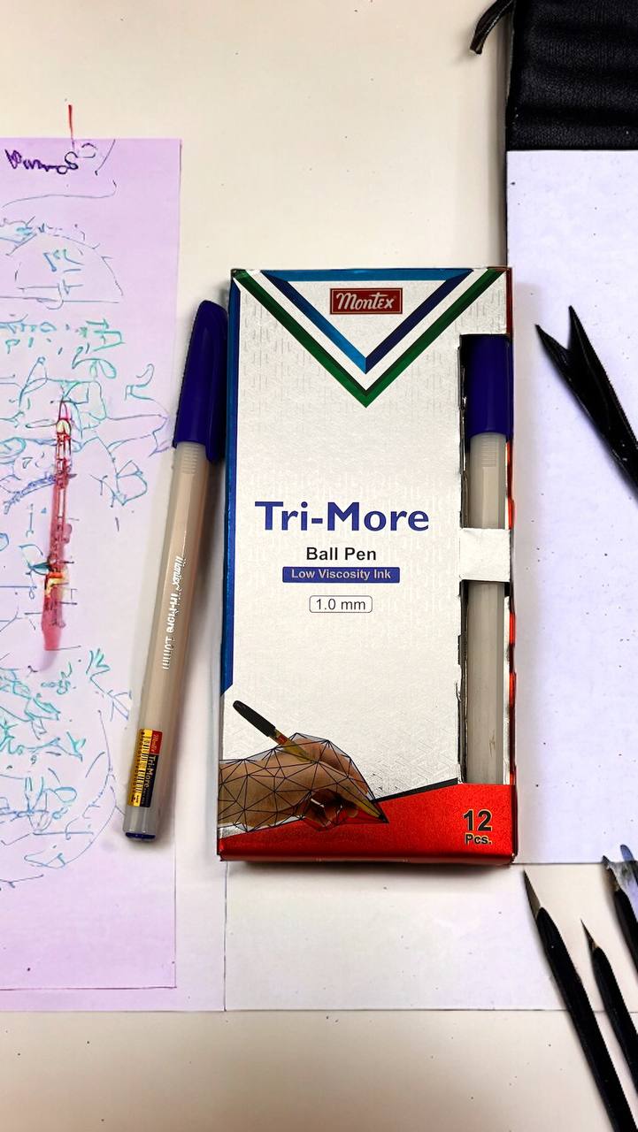 Montex Tri-More blue pen